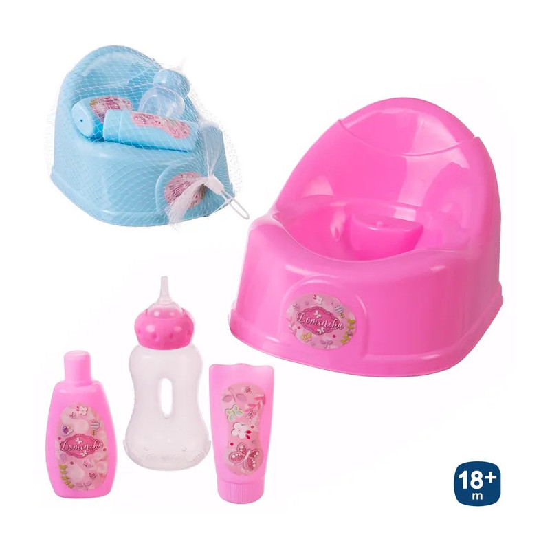 Orinal con Accesorios para Muñecos 14,50 X 12 cm