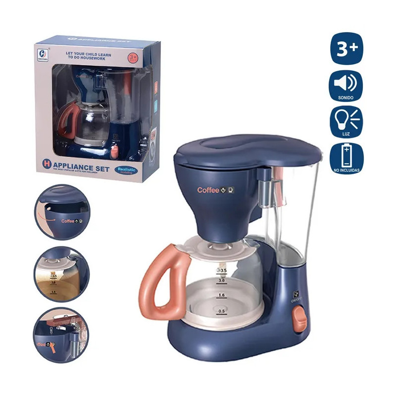 Cafetera Eléctrica con Luz y Sonido