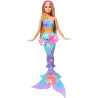 Barbie Doll Flower Magic Mermaid Blonde