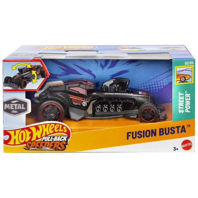 Hotwheels PullBack Coches de Carrera