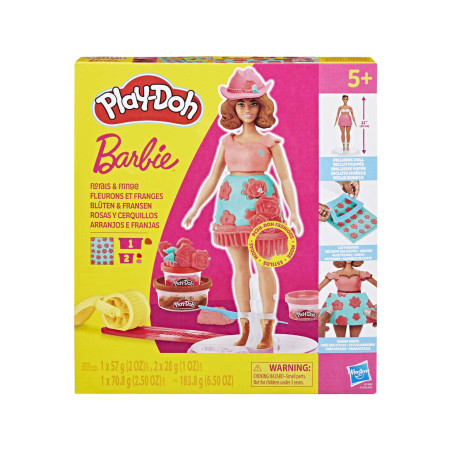 Playdoh Barbie Rosas y Cerquillos