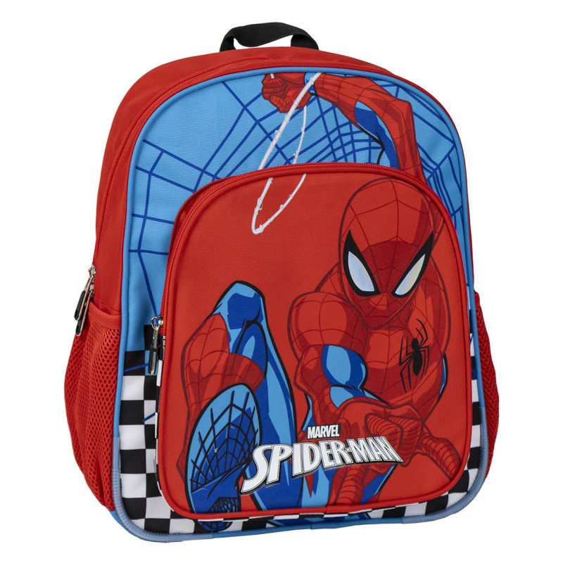Mochila Junior Adaptable a Carro Spiderman 38 cm