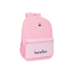 Mochila Adaptable Carro Benetton Vichy 46 cm