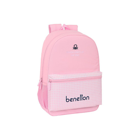 Mochila Adaptable Carro Benetton Vichy 46 cm