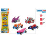 Speed&Go - Monster Set 5 Coches Metal 7 cm