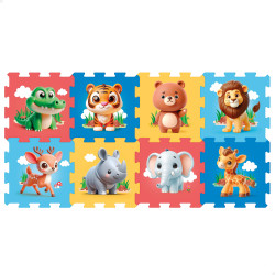 C'Baby - Pack 8 Piezas Puzzle Eva 114 X 58 cm - Animales