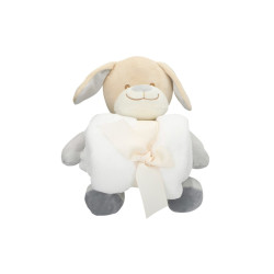 Genial Baby - Peluche Perrito Manta Bebe 25cm