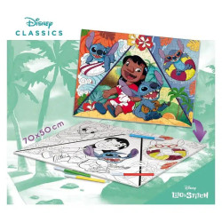 Disney Stitch - Puzzle Maxi Floor 150 pcs Coloreable 70 x 50 cm Lisciani