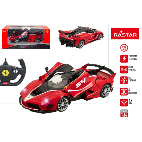 Rastar - Coche RC 1:14 Ferrari FXX K Evo - abre puertas