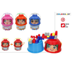 Build Me Up - Set Bloques Cabeza Giratoria 20pcs