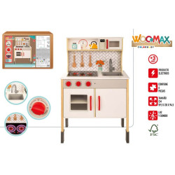 Woomax - Cocina Madera Electrica 59,5 x 30 x 94,5 cm