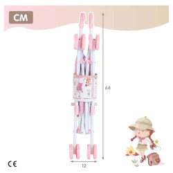 Silla Muñeca Paraguas Adventure Rosa