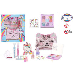 Set Maquillaje Unicornio c/Bolsito y Accesorios
