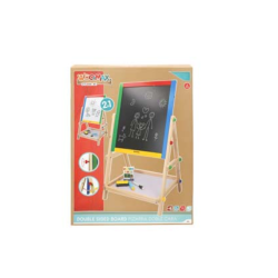 Woomax - Pizarra de Madera 2 en 1 37.5 x 65 cm C/ACC