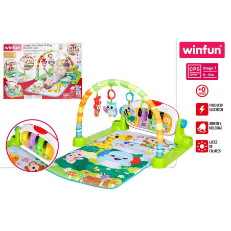 Winfun - Alfombra Gimnasio Musical Animales Jungla