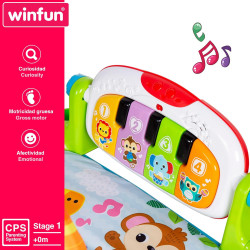 Winfun - Alfombra Gimnasio Musical Animales Jungla