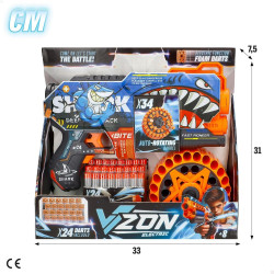 V-Zone Pistola Dardos Skin Electrica C/24 Dardos 31 cm