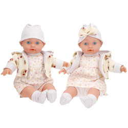 Colorbaby's - Set 2 Muñecas Bebe 32 cm