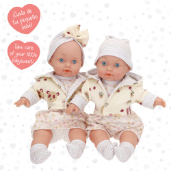 Colorbaby's - Set 2 Muñecas Bebe 32 cm