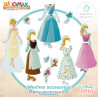 Woomax - Juego Magnetico Vestidos Madera Princesas