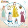 Woomax - Juego Magnetico Vestidos Madera Princesas