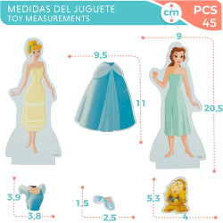Woomax - Juego Magnetico Vestidos Madera Princesas
