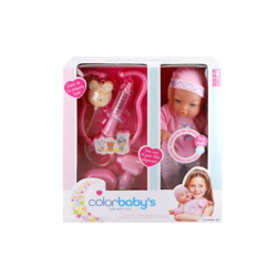 Colorbaby's - Set Bebe 32CM C/Sonidos & Accesorios
