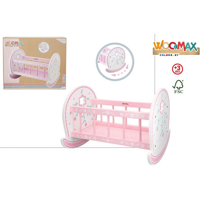Woomax- Cuna de Madera Muñecas