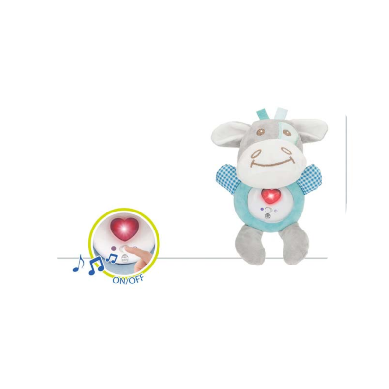 Genial Baby - Sonajero Peluche Animalito Luz&Sonido 20 cm