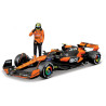 Burago - Coche Mclaren Mcl38 Lando Norris Escala 1:24