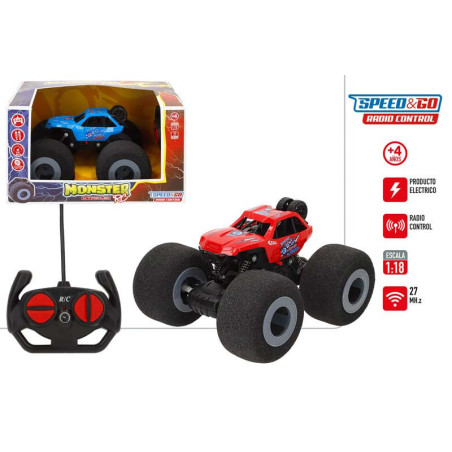 Speed&Go - Coche RC Monster TodoTerreno Big Wheel