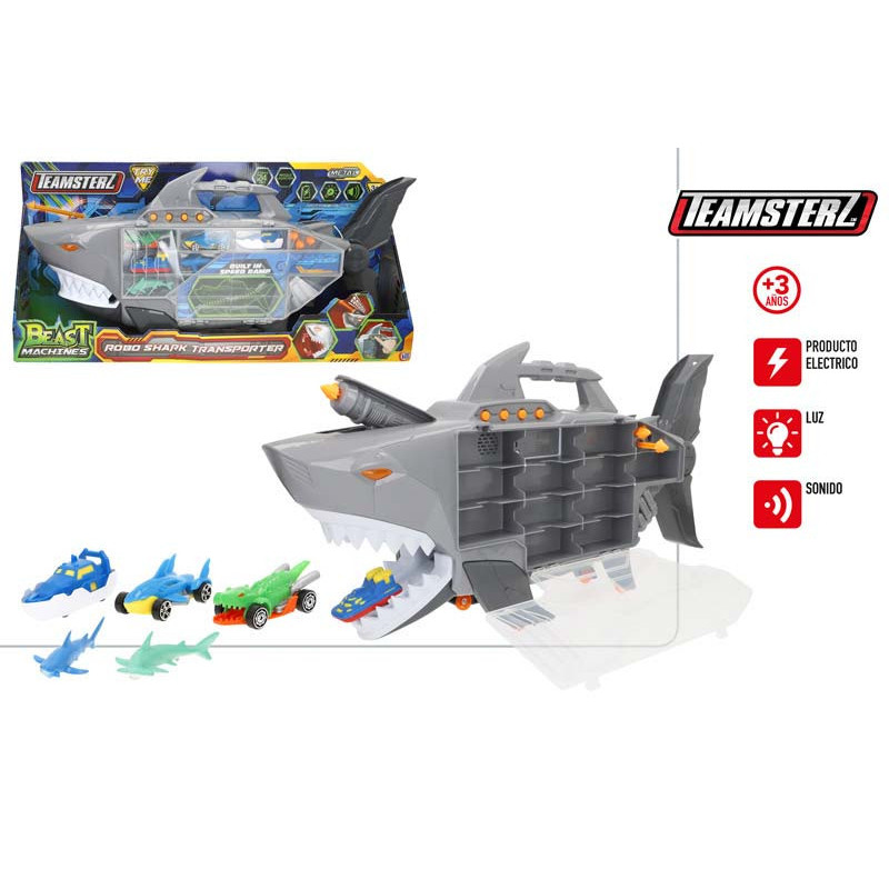 Teamsterz - Maletin Transporte Roboshark C/6 Vehículos