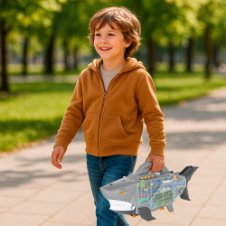 Teamsterz - Maletin Transporte Roboshark C/6 Vehículos