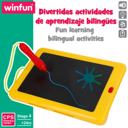 Winfun - Tablet Aprendizaje & Dibujo Bilingüe +24M