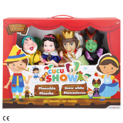 Cucu Show - Set 4 Marionetas C/Teatro Blancanieves