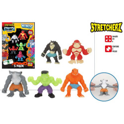Stretcherz - Set 5 Mini Monstruos Elasticos 6 cm