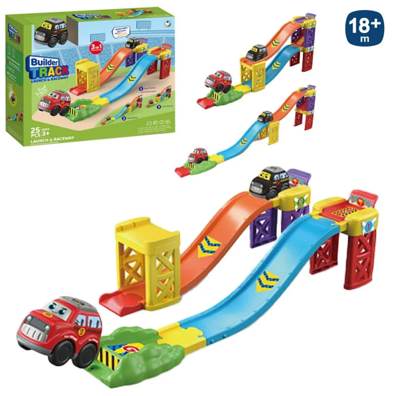 Builder Track - Pista 3 en 1 Infantil