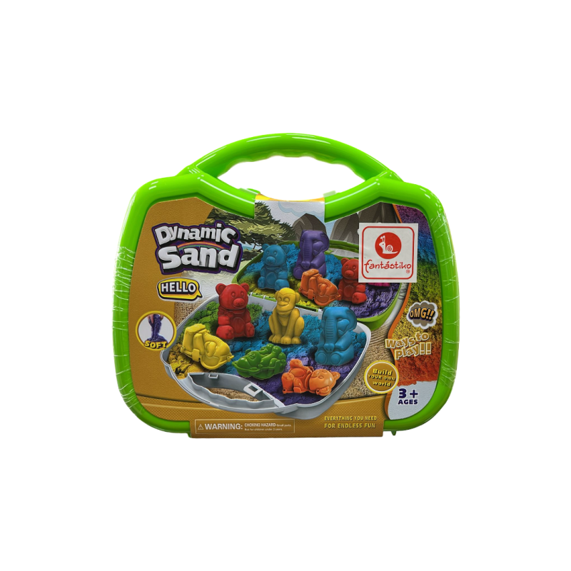Dynamic Sand - Maletin 300 g c/Moldes Animales & Accesorios