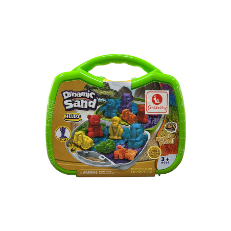 Dynamic Sand - Maletin 300 g c/Moldes Animales & Accesorios