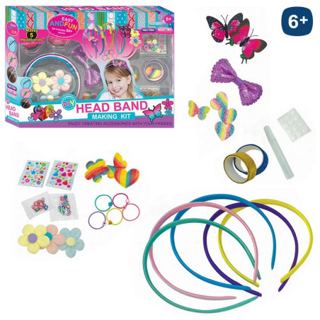 Head Band - Juego Belleza Diadema c/Accesorios