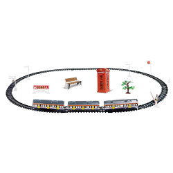 Subway - Pista Tren 3 Vagones Luz&Sonido