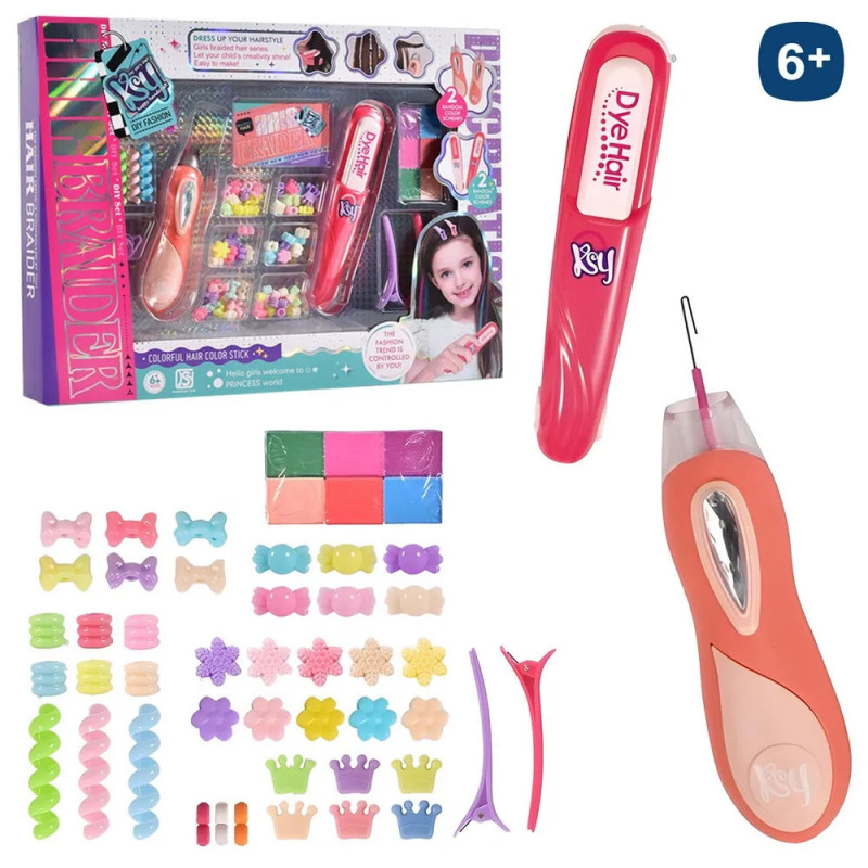 Diy Fashion - Set Trenzador y Plancha Pelo c/Accesorios