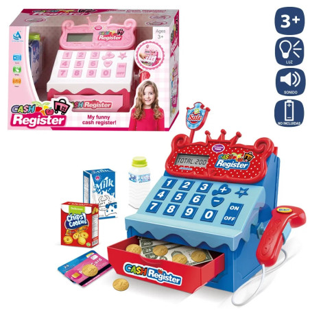 Cash Register - Máquina Registradora c/Accesorios y Calculadora