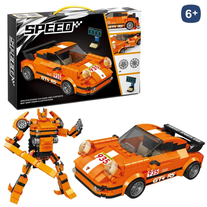 Speed - Set 2 en 1 Piezas Construcción Transformer