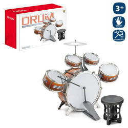Batería con Platillo Baquetas y Banco