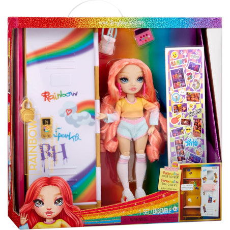 Rainbow High Playset Taquilla con Muñeca
