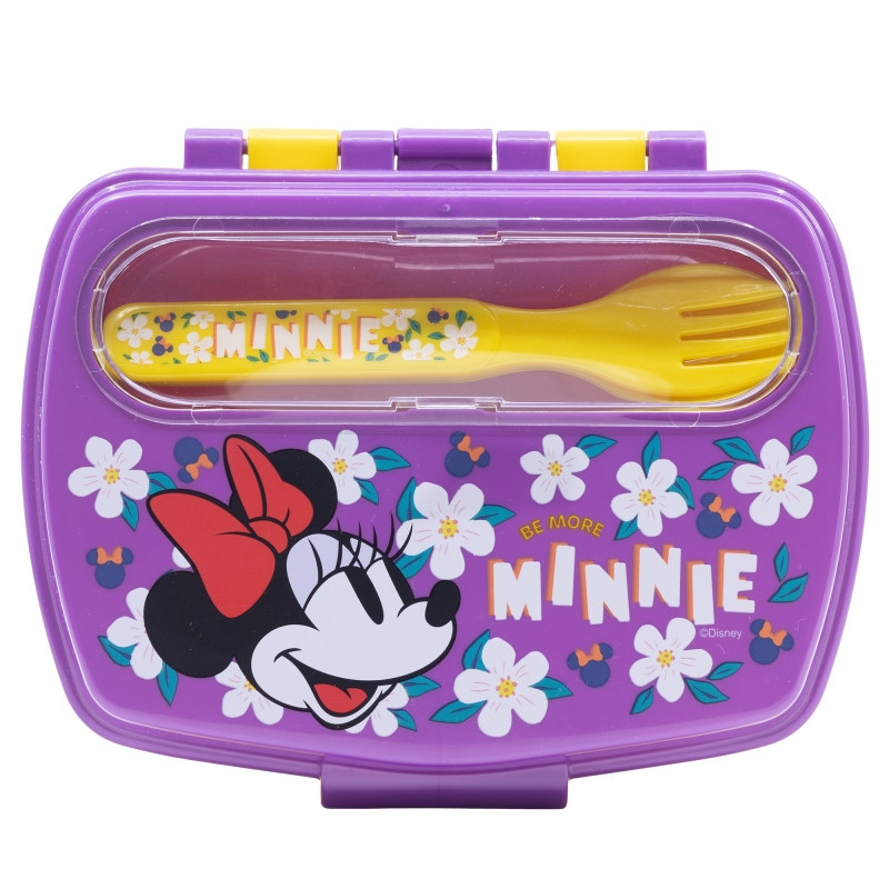 Fiambrera Minnie con Cubiertos