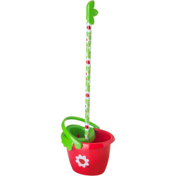Cubo Con Escurridor + Fregona Ladybugs KIDS