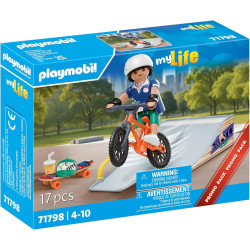 Playmobil My Life - Snowboarder con Rampa 71798