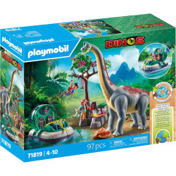 Playmobil Braquiosaurio con Aerodeslizador 71819